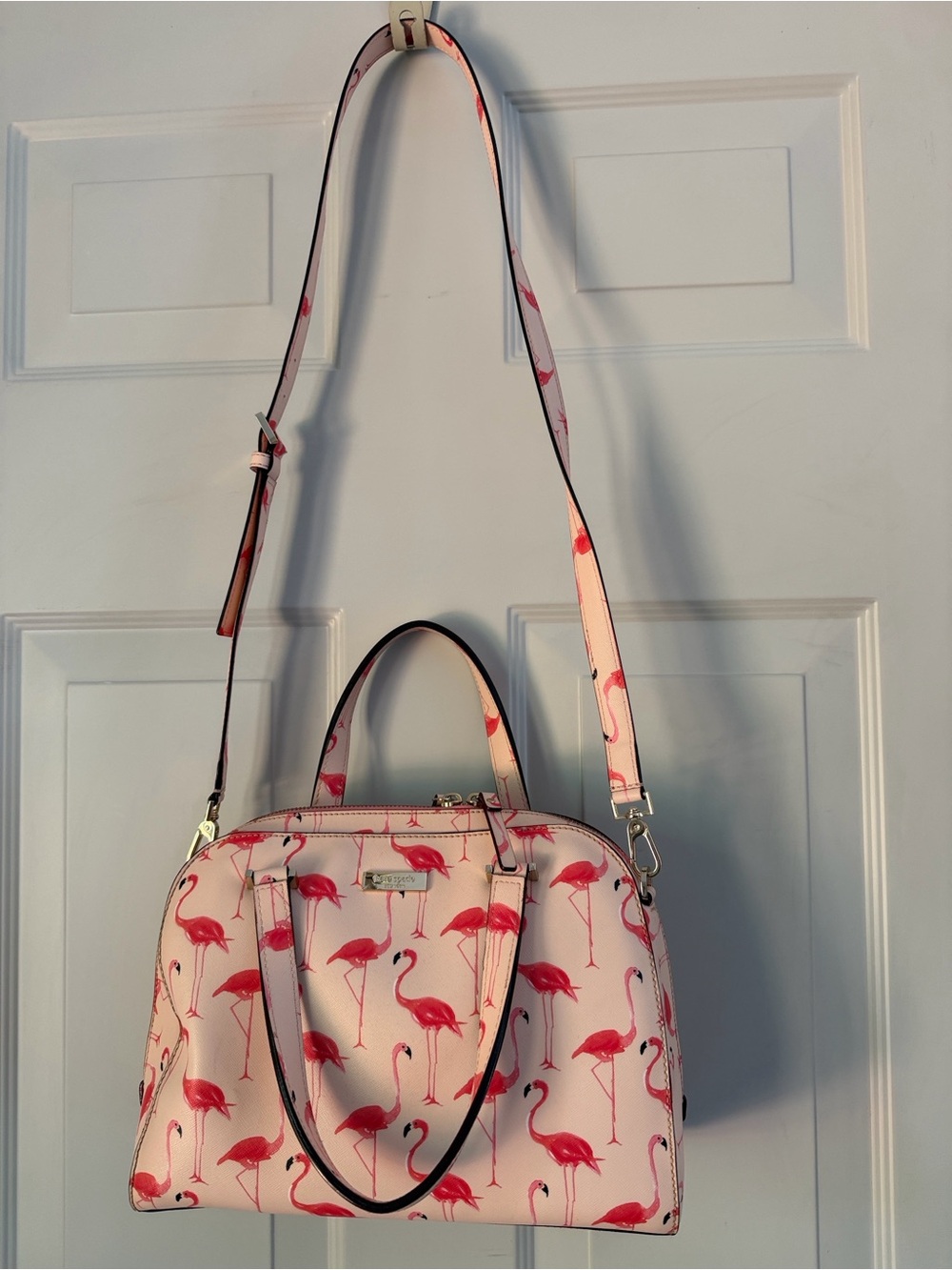 kate spade Pink Flamingo Bag with Logo Lining